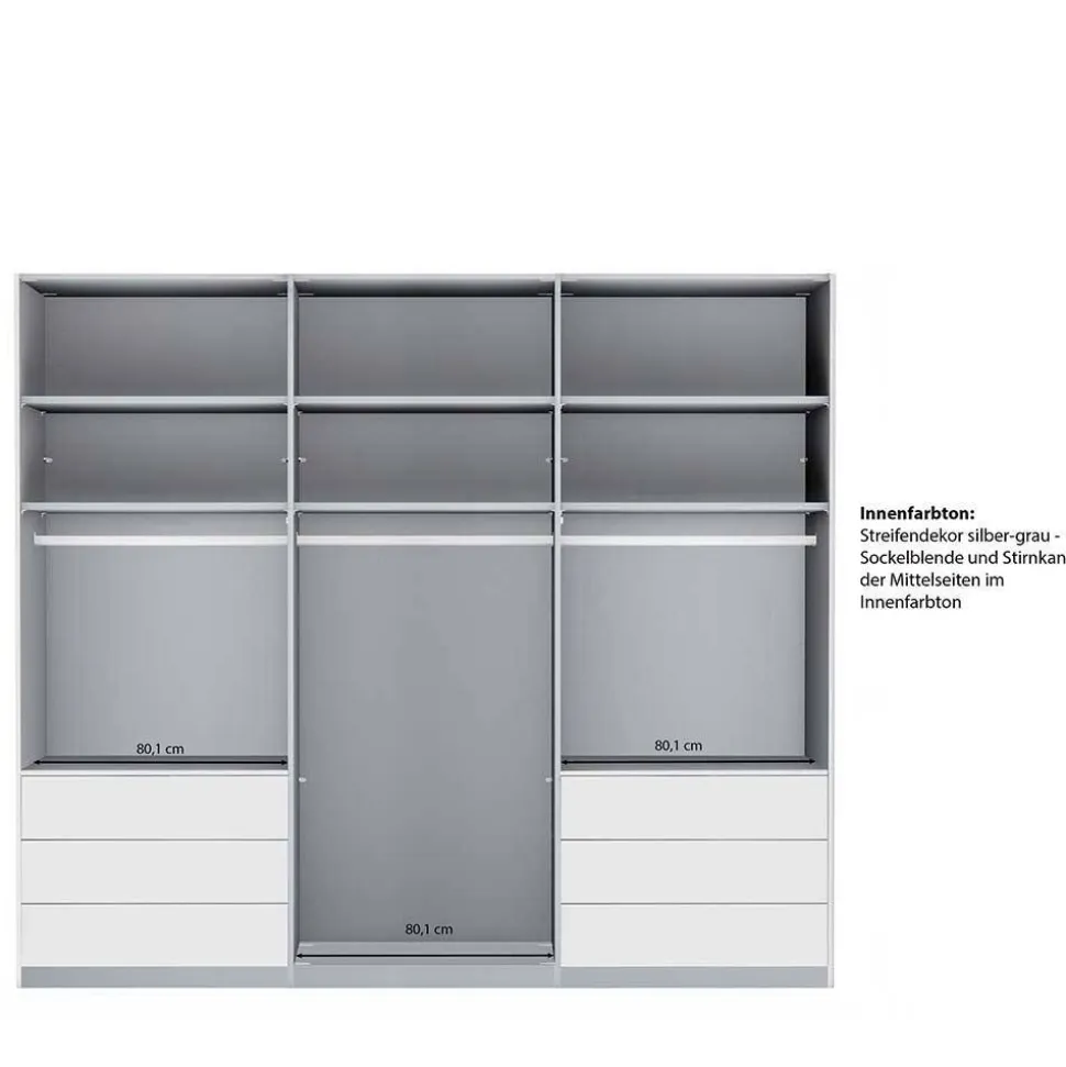 Schiebetürenschrank weiß Geronda
