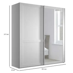 Schiebetürschrank mit Spiegel Tudana