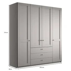 Schlafzimmer Set Hellgrau Saconso