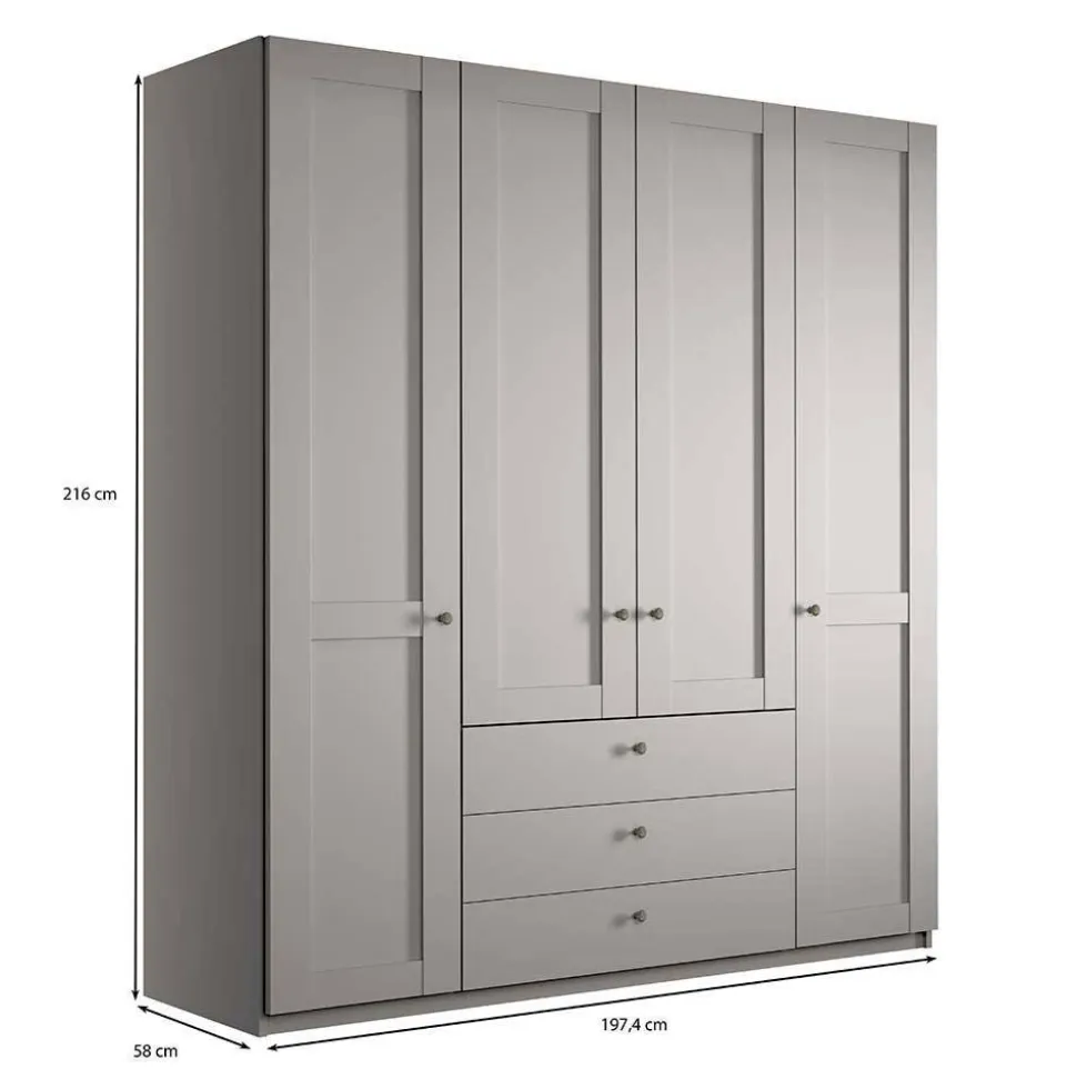Schlafzimmer Set Hellgrau Saconso