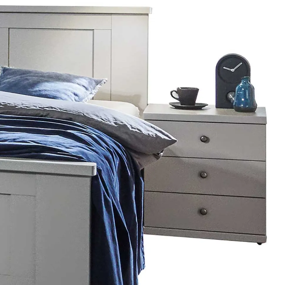 Schlafzimmer Set Hellgrau Saconso