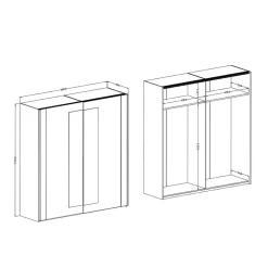 Schlafzimmerschrank Klevani