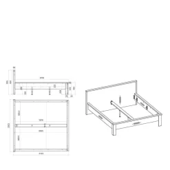 Schlafzimmerset komplett Dionada