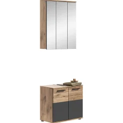 Schmales Badezimmermöbel Set Faneno