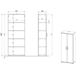 Schrank Büro Wasconda