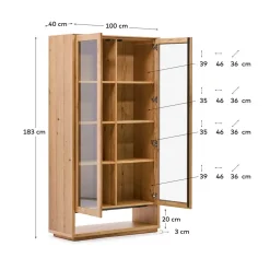 Schrank Vitrine Blax