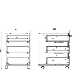 Schreibtischrollcontainer Charin