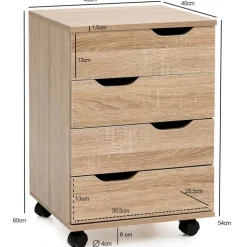 Schreibtischrollcontainer Brunca