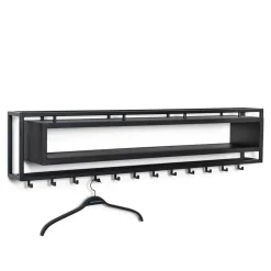 Schwarze Hängegarderobe Auricos