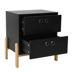 Schwarze Schubladenkommode Abelynta