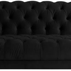 Schwarze Wohnzimmercouch Burgossi