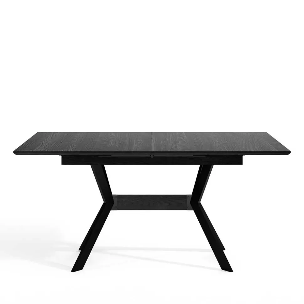 Schwarzer Ausziehtisch Damados