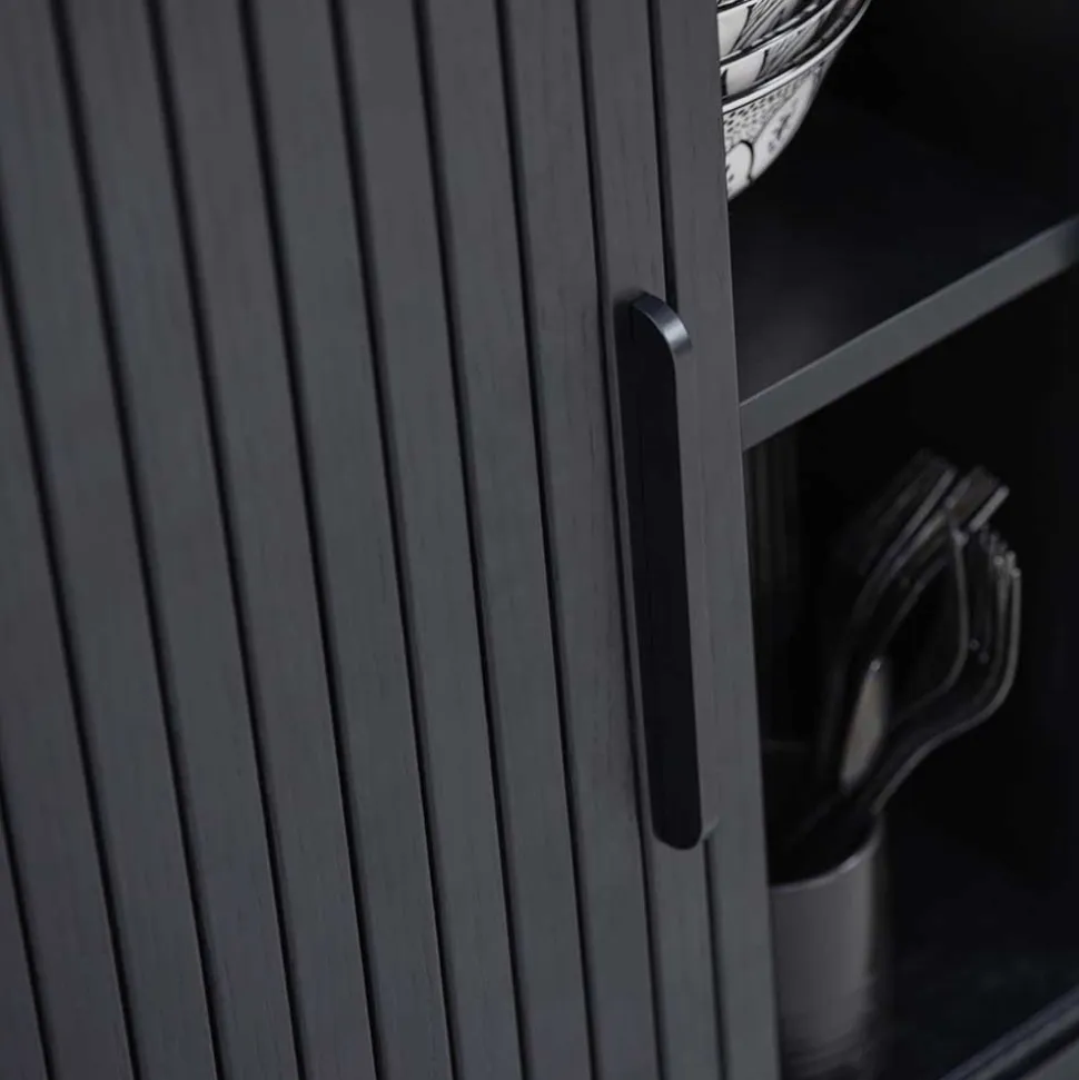 Schwarzes Highboard Sumatri