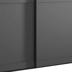 Schwebetürenschrank Dunkelgrau Hierro