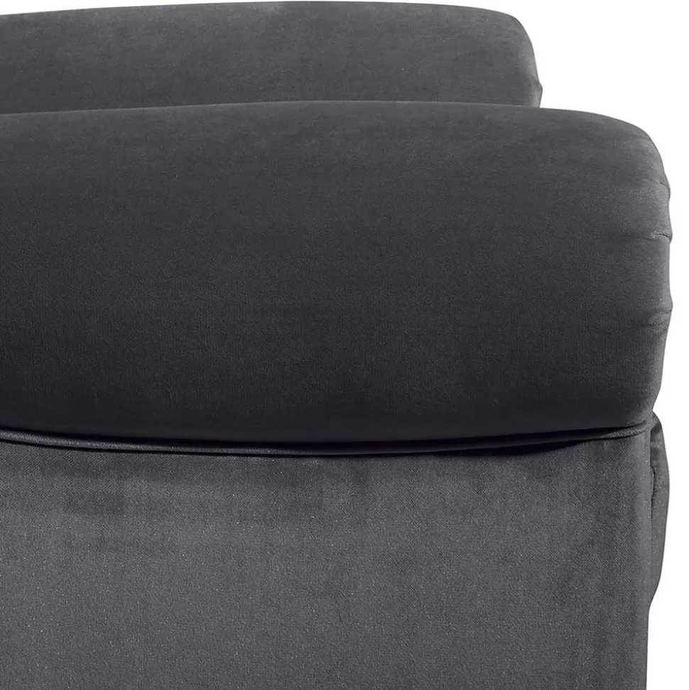 Sessel Anthrazit Samt Kean