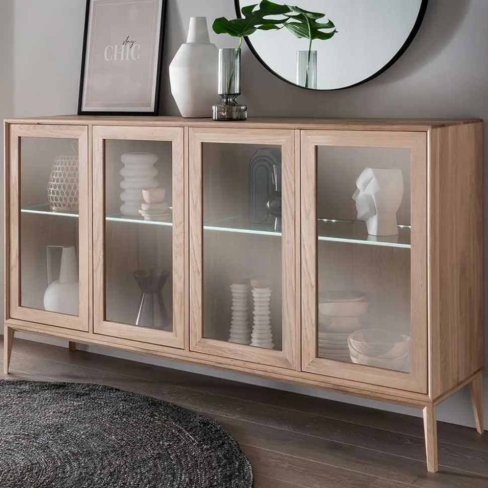Sideboard mit Glastüren Belafoma