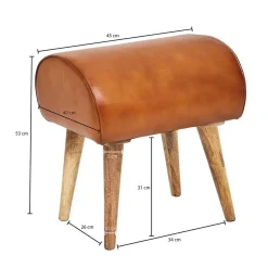 Sitzhocker Brown