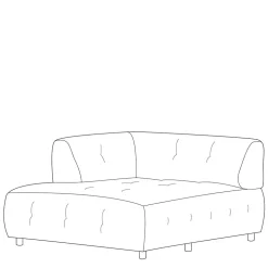 Sofa Element links modern Vallino