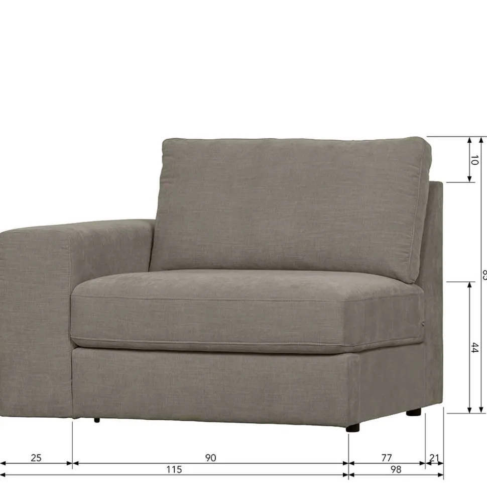Sofa Element mit Armlehne links Fredoco