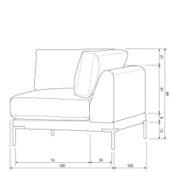Sofa Kombination Taupe Udjaca