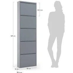 Stahl Schuhschrank Lasewood