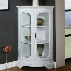 Vintage Stil Eckvitrine Giralva
