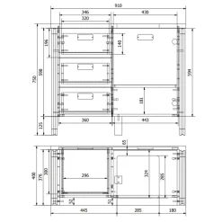 Waschbeckenschrank Verjan