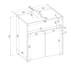 Waschbeckenunterschrank Rascian