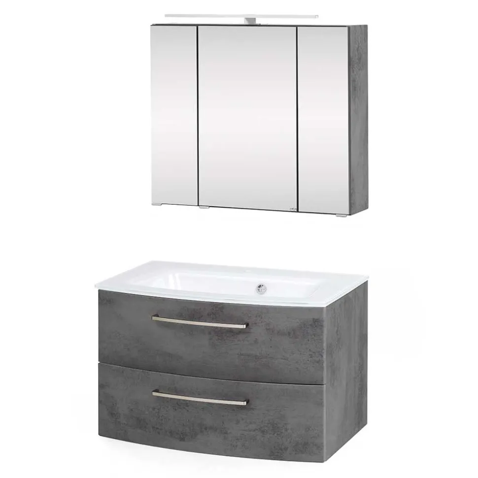 Waschtisch und Spiegelschrank Sastiza