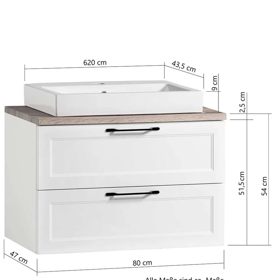 Waschtischunterschrank mit Becken Matss