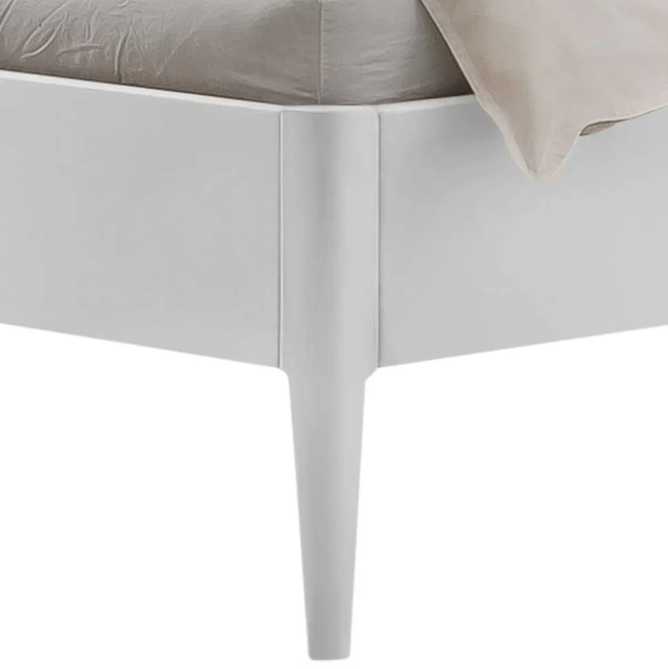 Weiß lackiertes Bett Lagon