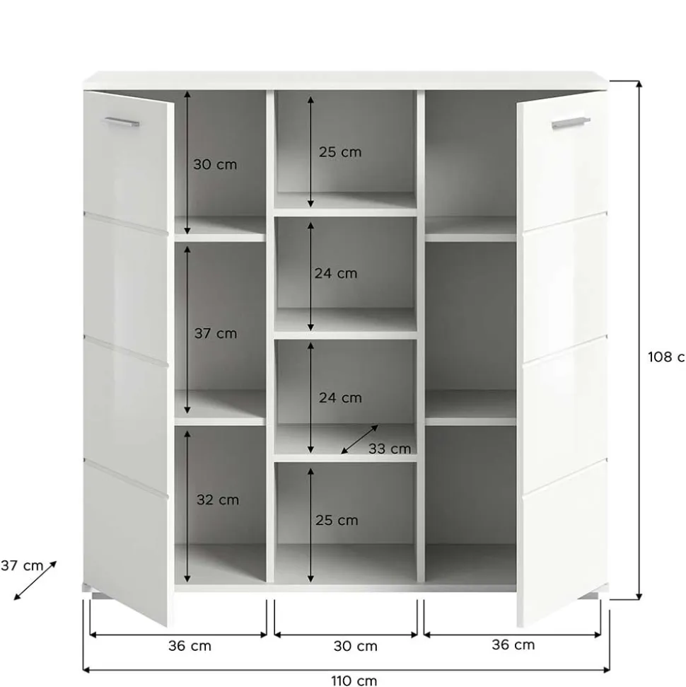 Weiße Garderobe Ampiano