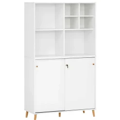 Weißer Aktenordnerschrank Palencial