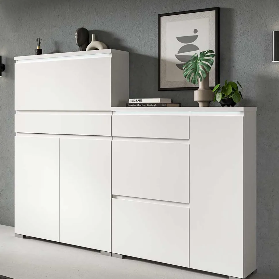 Weißer Schuh Schrank Filicudio