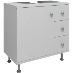 Weißer Waschbeckenschrank Osmin