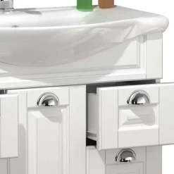 Weißer Waschbeckenschrank Exmadura