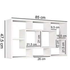 Weißes Wandregal Austral