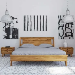 Wildeiche Doppelbett Carilla