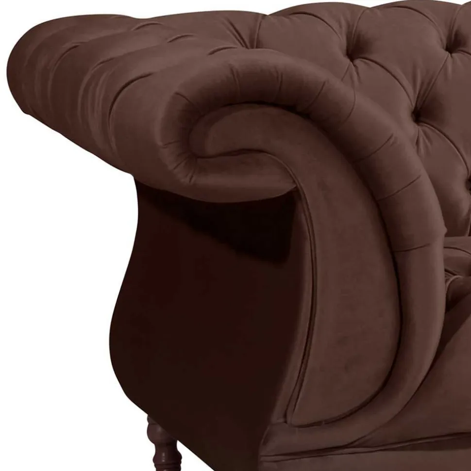 Wohnzimmer Couch braun Rennia