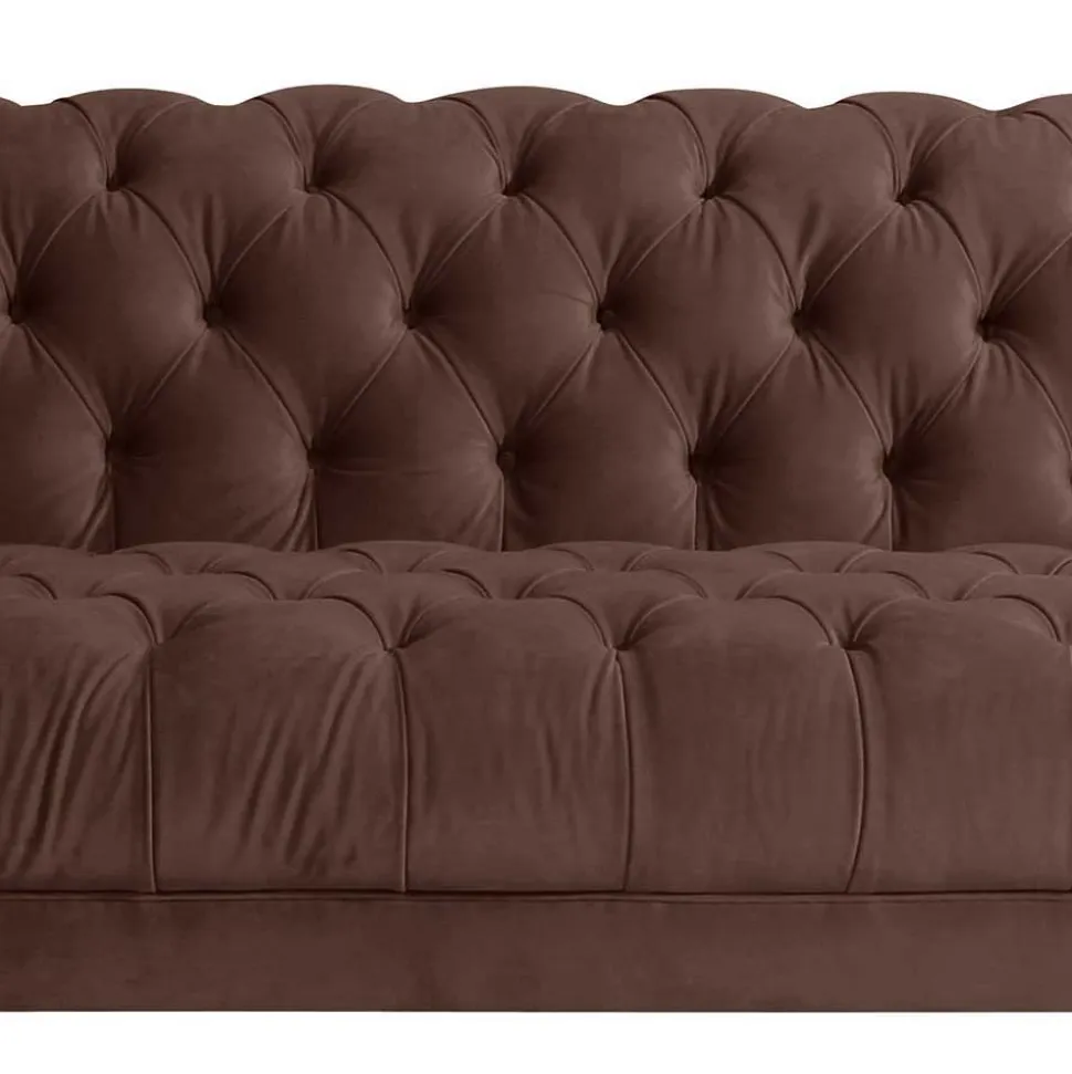 Wohnzimmer Couch braun Rennia