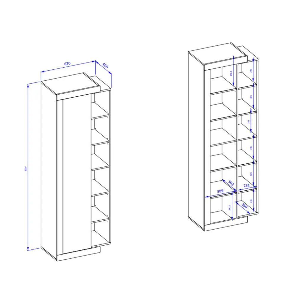 Wohnzimmer Schrank Prismo