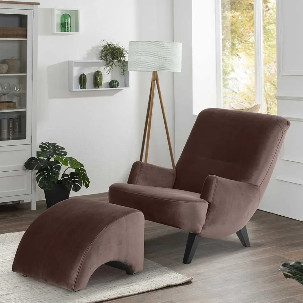 Wohnzimmer Sessel braun Perlos
