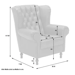 Wohnzimmer Sessel Flacono