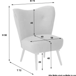 Wohnzimmer Sessel Lucan