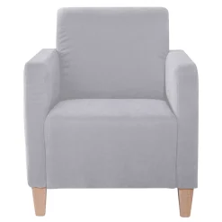 Wohnzimmer Sessel Silbergrau Jey