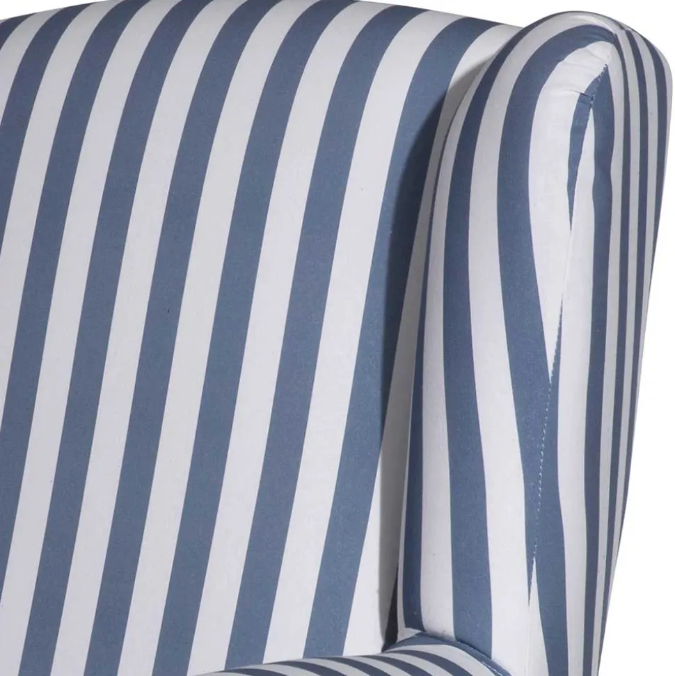 Wohnzimmer Sessel Streifen Taba