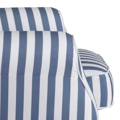 Wohnzimmer Sessel Streifen Taba