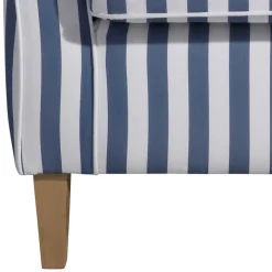 Wohnzimmer Sessel Streifen Taba
