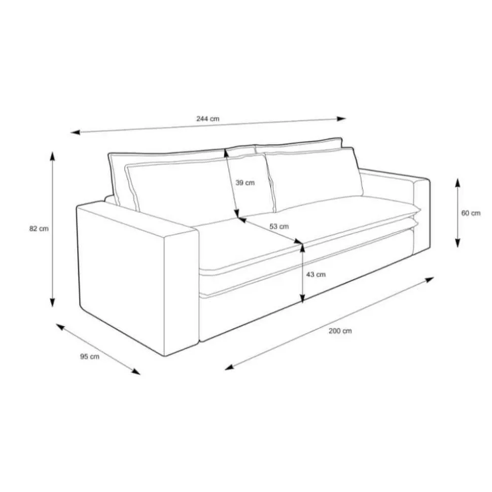 Wohnzimmer Sofa Beige Edance