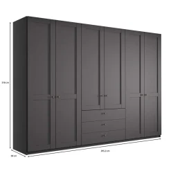 XL Drehtürenkleiderschrank Hierro